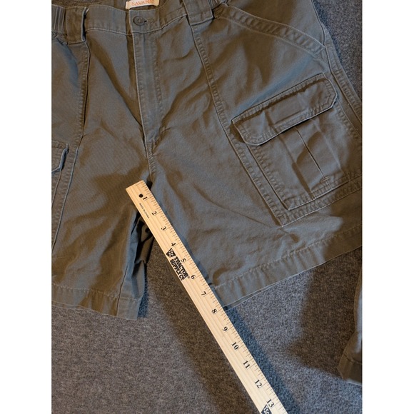 Savane Cargo Shorts Men's Sz 36-Khaki-Lot Of 2-Cotton/Polyester-7" inseam - Picture 10 of 14